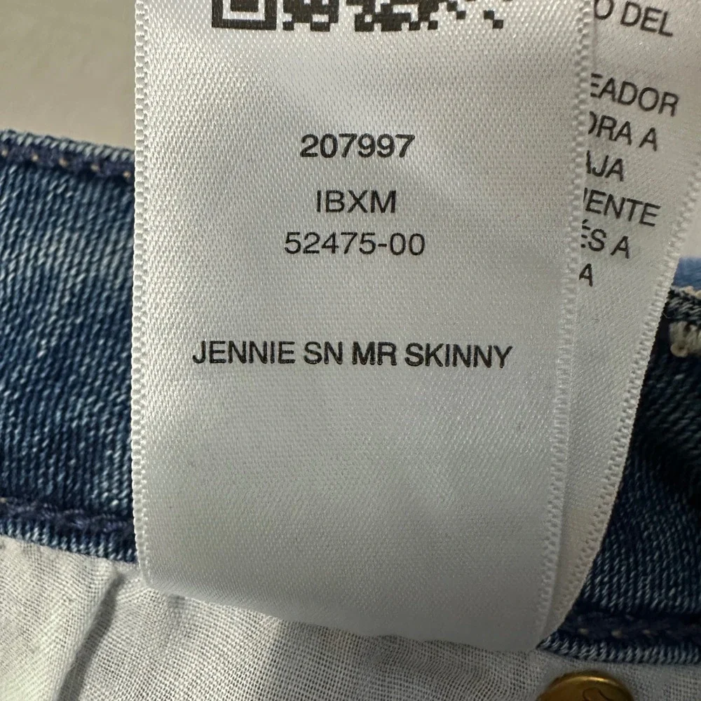 True Religion Women's 32 Jennie Curvy Super Skinny Blue Mid Rise Jeans y2k